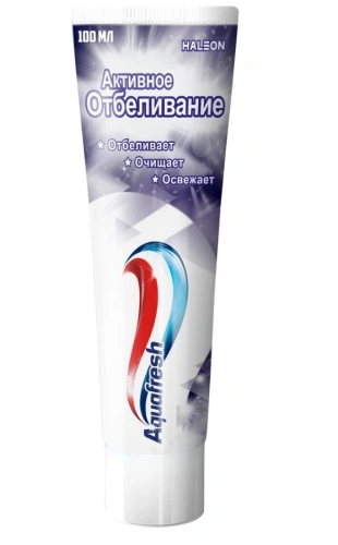 AQUAFRESH паста зубная активное отбеливание 100мл